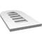 Ekena Millwork Round Top Surface Mount PVC Gable Vent: Functional, w/ 3-1/2"W x 1"P Standard Frame, 12"W x 22"H GVPRT12X2201SF - alternate 2